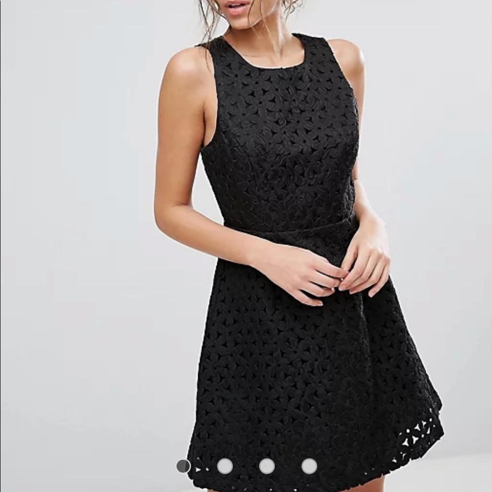 BCBG Lace A Line Mini Cocktail Dress